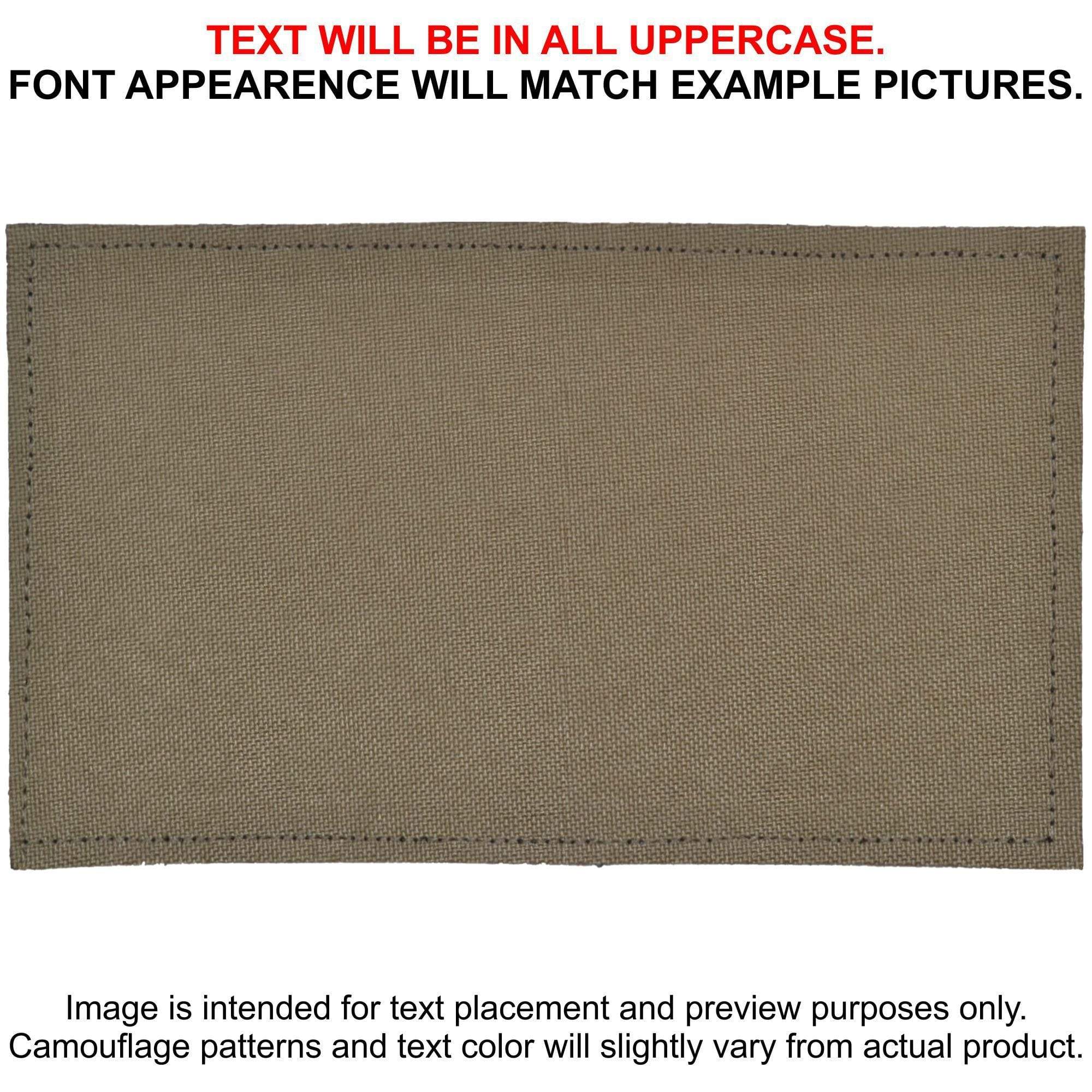 Tactical Gear Junkie Patches Tan 499 CORDURA® Custom Heat Press Vinyl - 3x5 CORDURA® Patch
