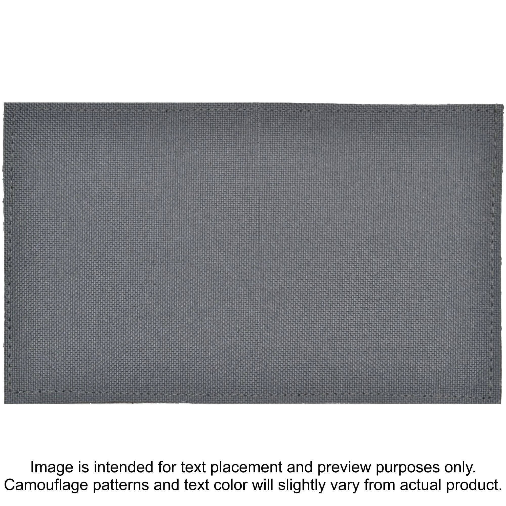 Tactical Gear Junkie Patches Wolf Gray TROOPER Heat Press Vinyl - 3x5 CORDURA® Patch