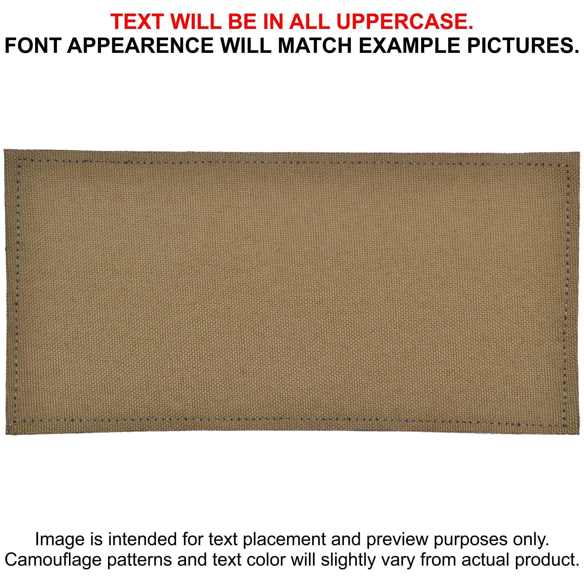 Tactical Gear Junkie Patches Coyote Brown CORDURA® Custom Heat Press Vinyl - 3x6 CORDURA® Patch