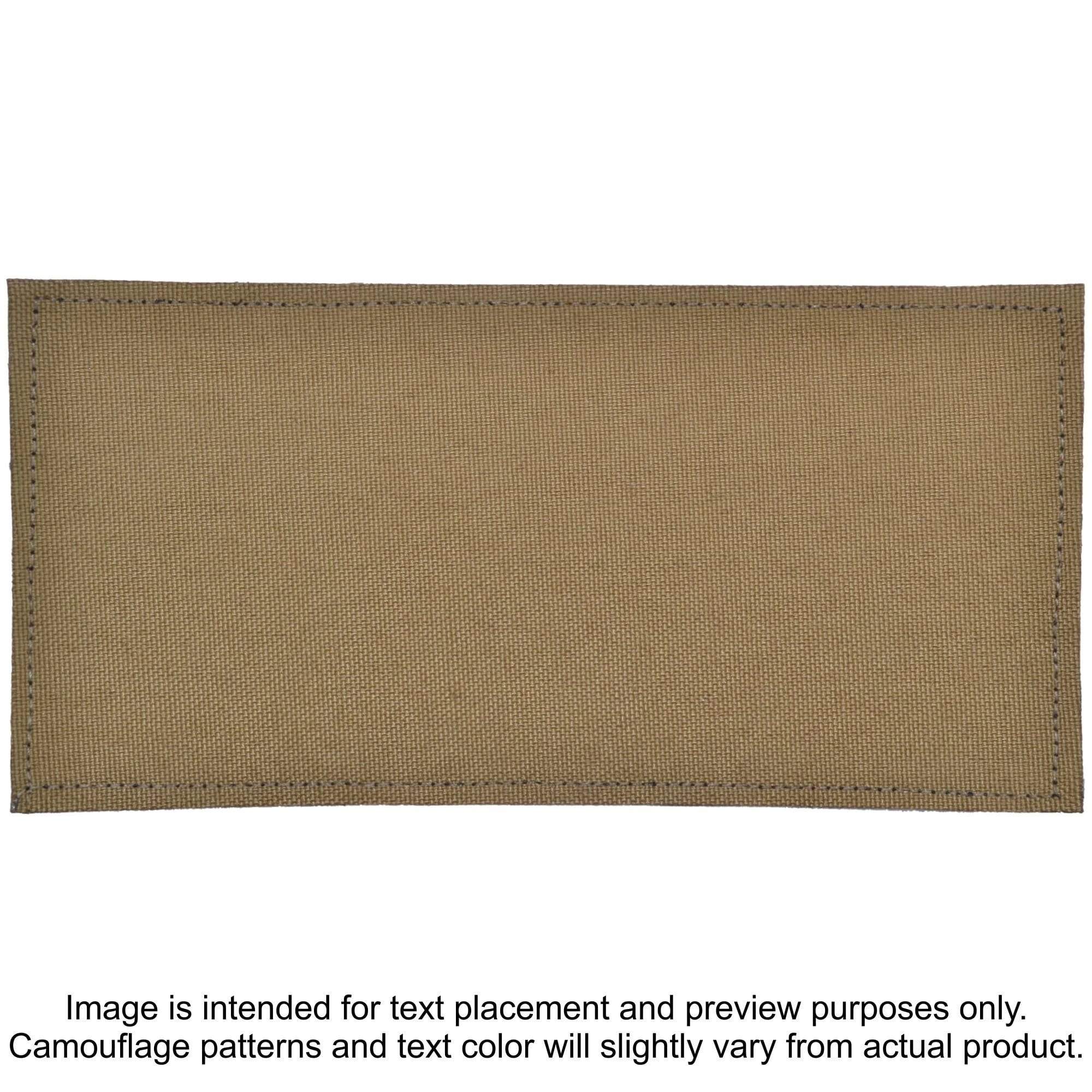 Tactical Gear Junkie Patches Coyote Brown CORDURA® TROOPER Heat Press Vinyl - 3x6 CORDURA® Patch