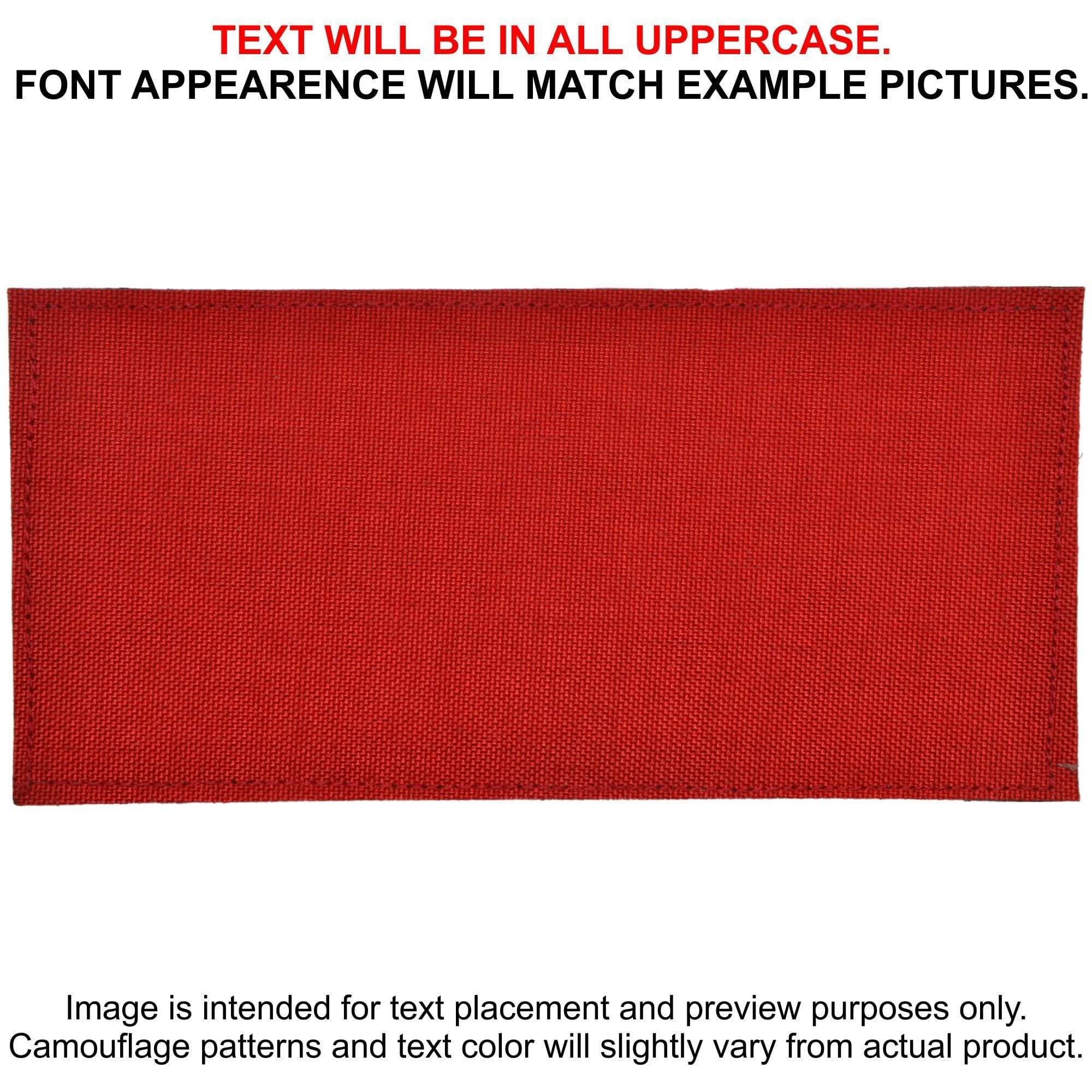 Tactical Gear Junkie Patches Red CORDURA® Custom Heat Press Vinyl - 3x6 CORDURA® Patch