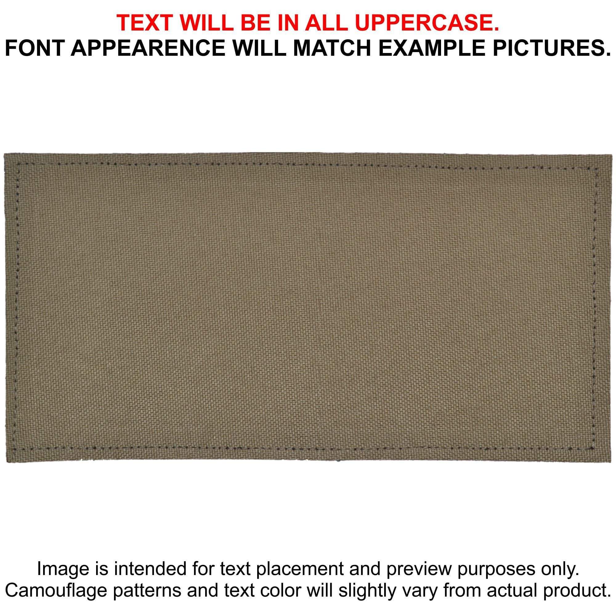 Tactical Gear Junkie Patches Tan 499 CORDURA® Custom Heat Press Vinyl - 3x6 CORDURA® Patch