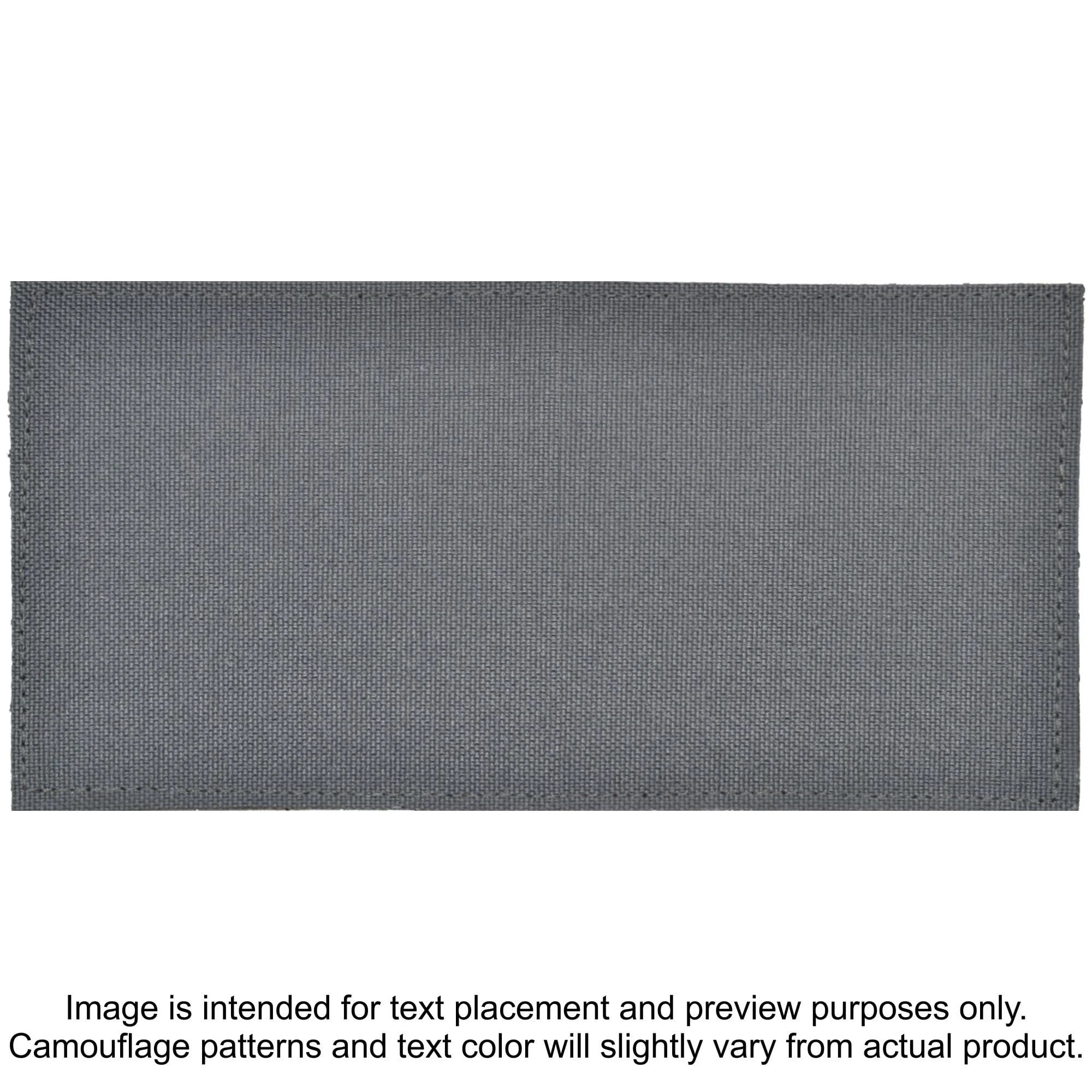 Tactical Gear Junkie Patches Wolf Gray TROOPER Heat Press Vinyl - 3x6 CORDURA® Patch