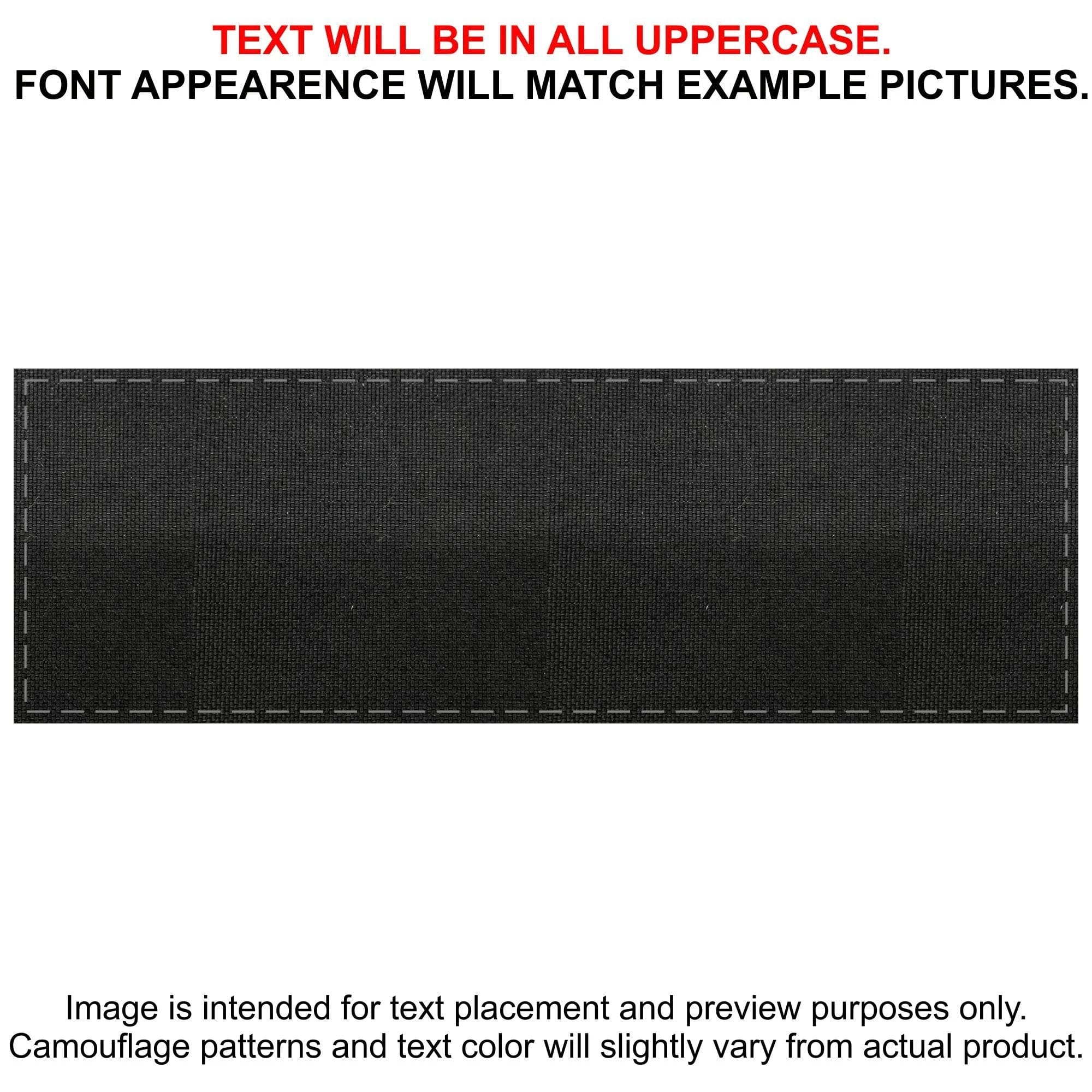 Tactical Gear Junkie Patches Black CORDURA® Custom Heat Press Vinyl - 3x9 CORDURA® Patch