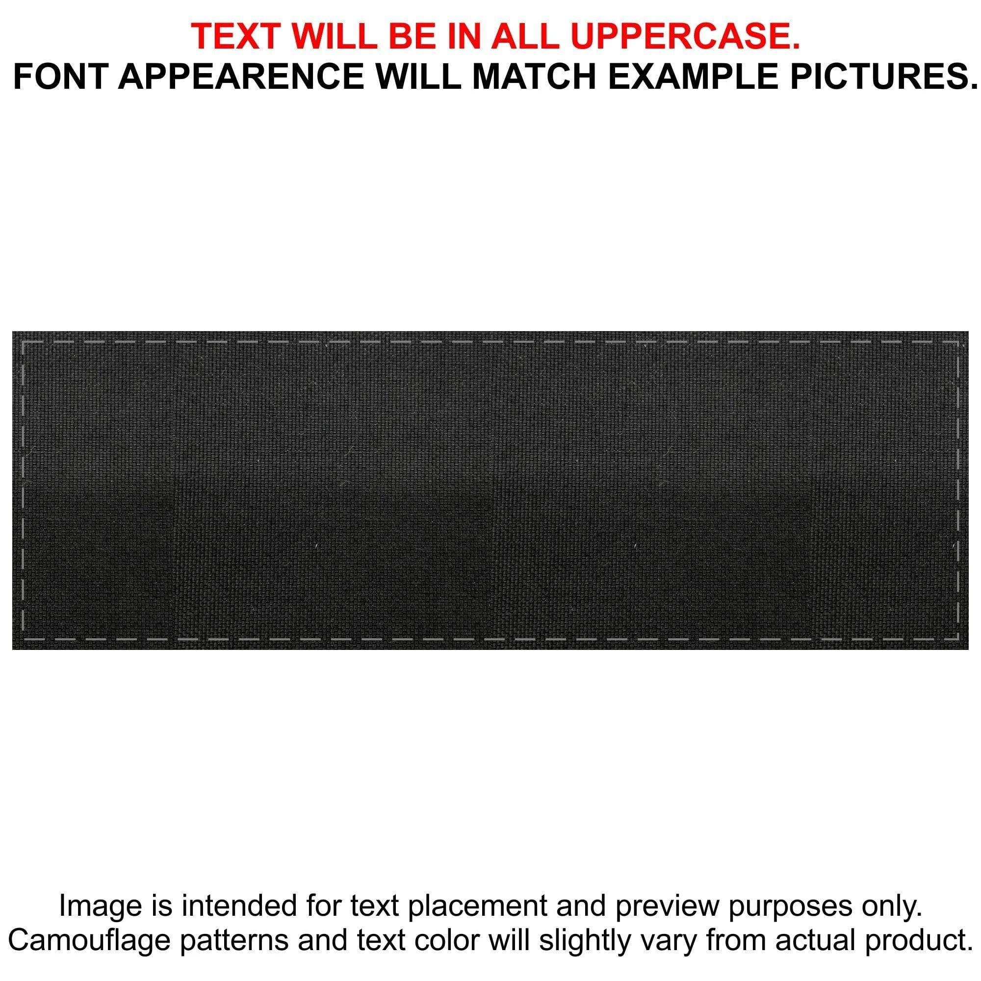 Tactical Gear Junkie Patches Black CORDURA® Custom Heat Press Vinyl - 3x9 CORDURA® Patch