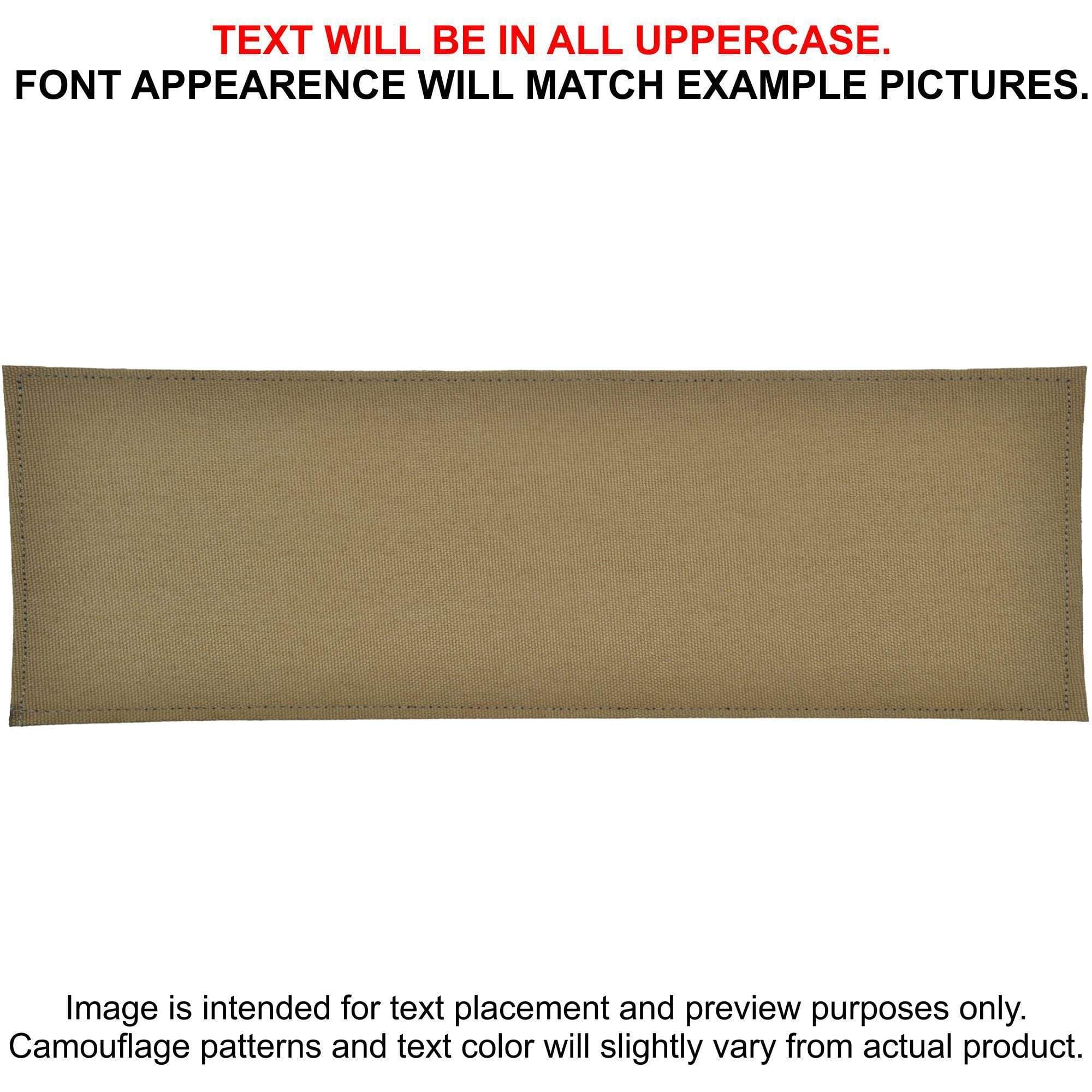 Tactical Gear Junkie Patches Coyote Brown CORDURA® Custom Heat Press Vinyl - 3x9 CORDURA® Patch