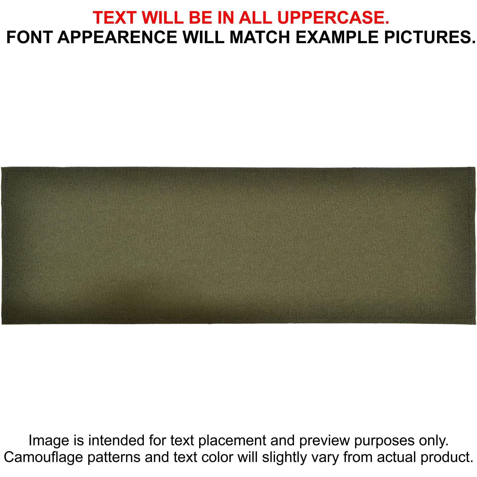 Tactical Gear Junkie Patches Olive Drab CORDURA® Custom Heat Press Vinyl - 3x9 CORDURA® Patch