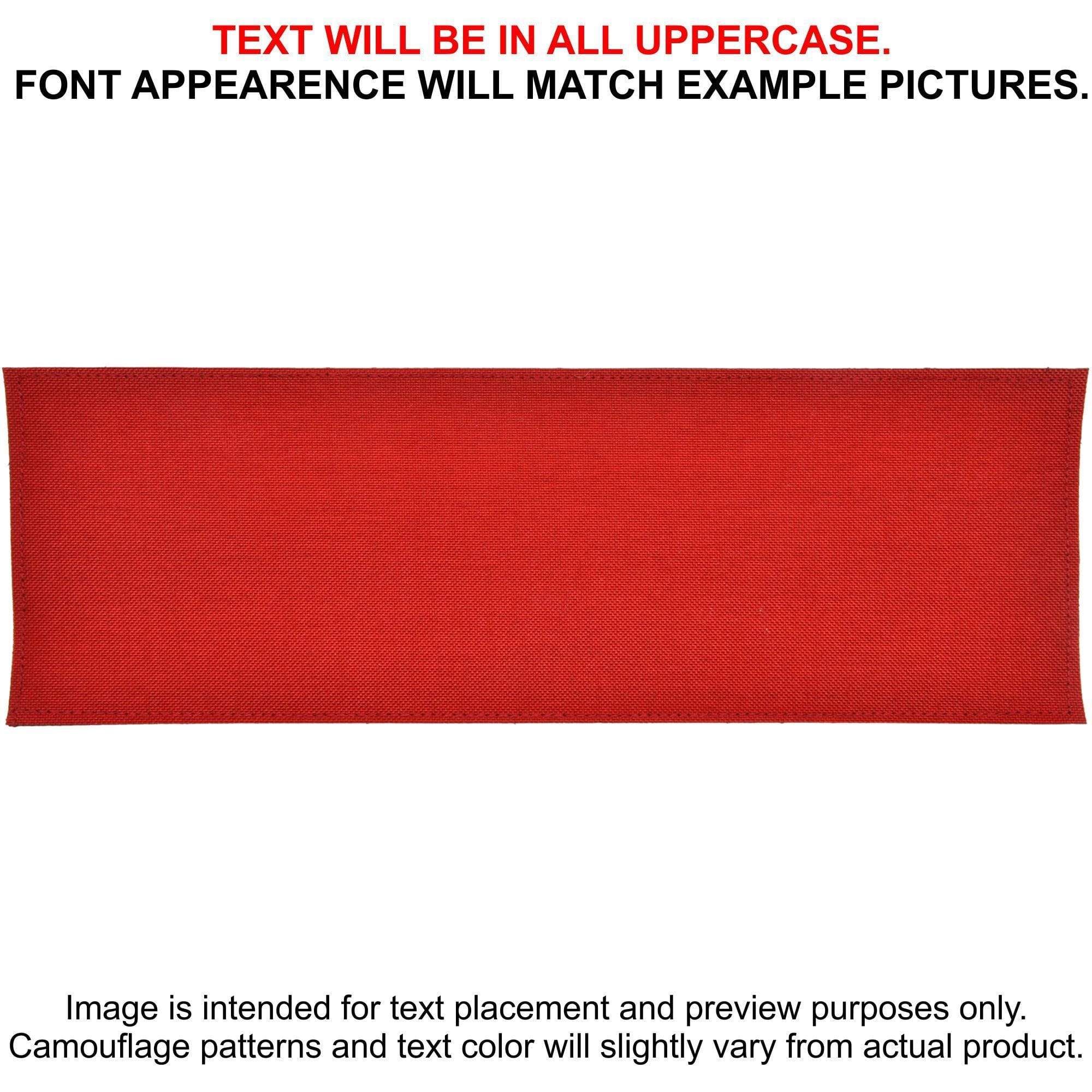 Tactical Gear Junkie Patches Red CORDURA® Custom Heat Press Vinyl - 3x9 CORDURA® Patch