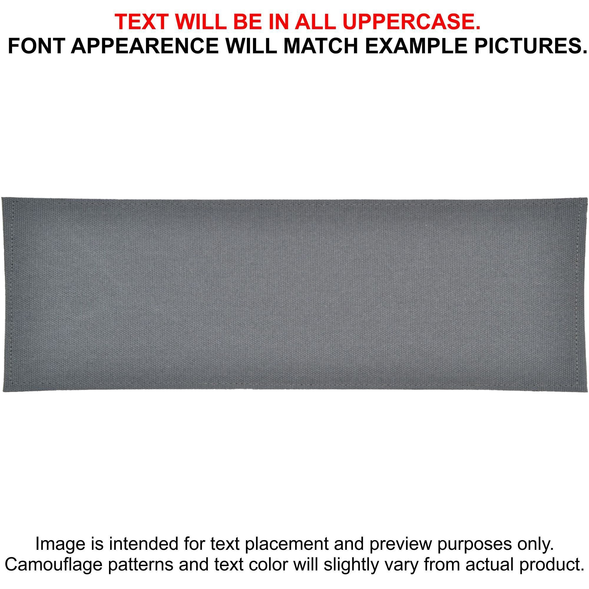 Tactical Gear Junkie Patches Wolf Gray Custom Heat Press Vinyl - 3x9 CORDURA® Patch