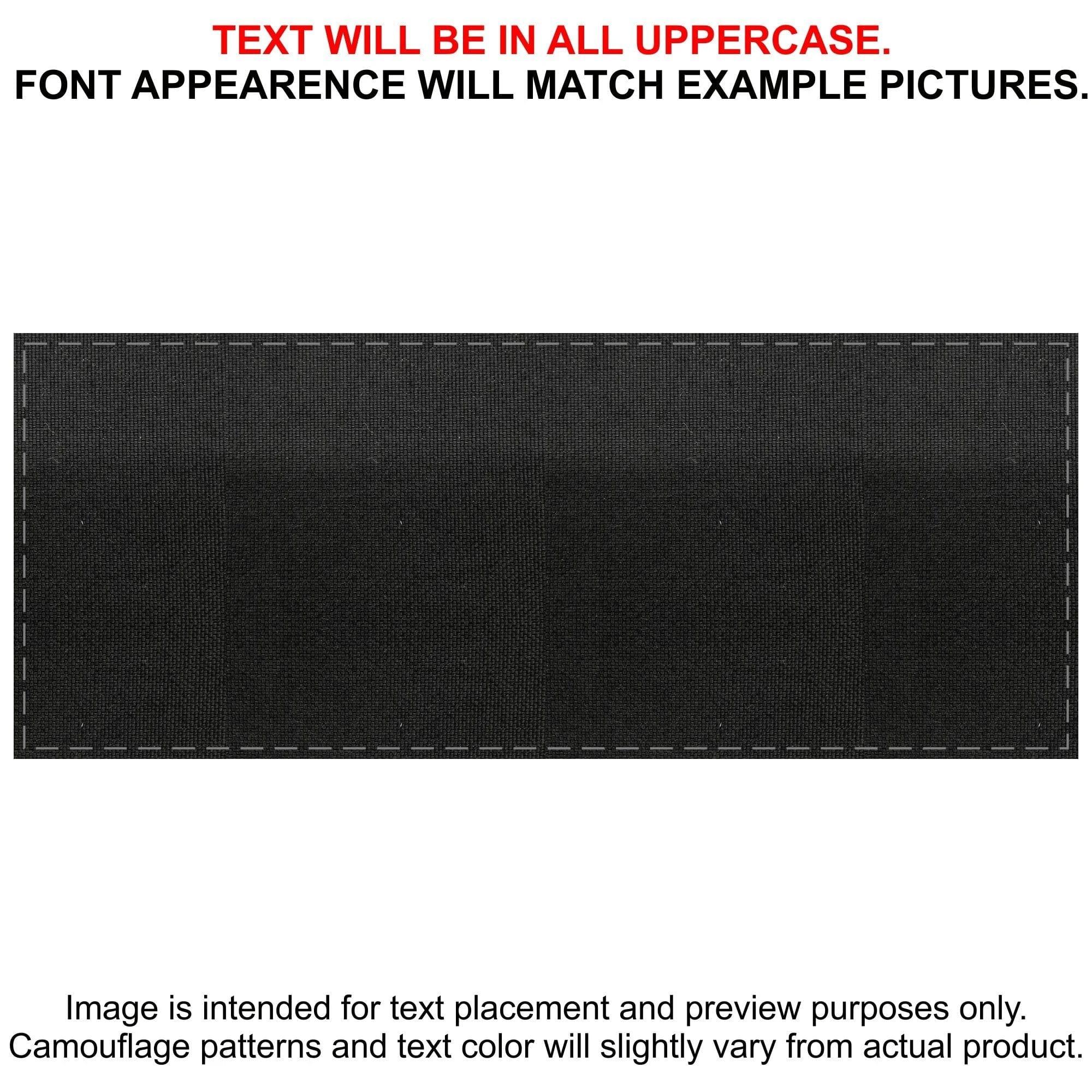 Tactical Gear Junkie Patches Black CORDURA® Custom Heat Press Vinyl - 4x10 CORDURA® Patch
