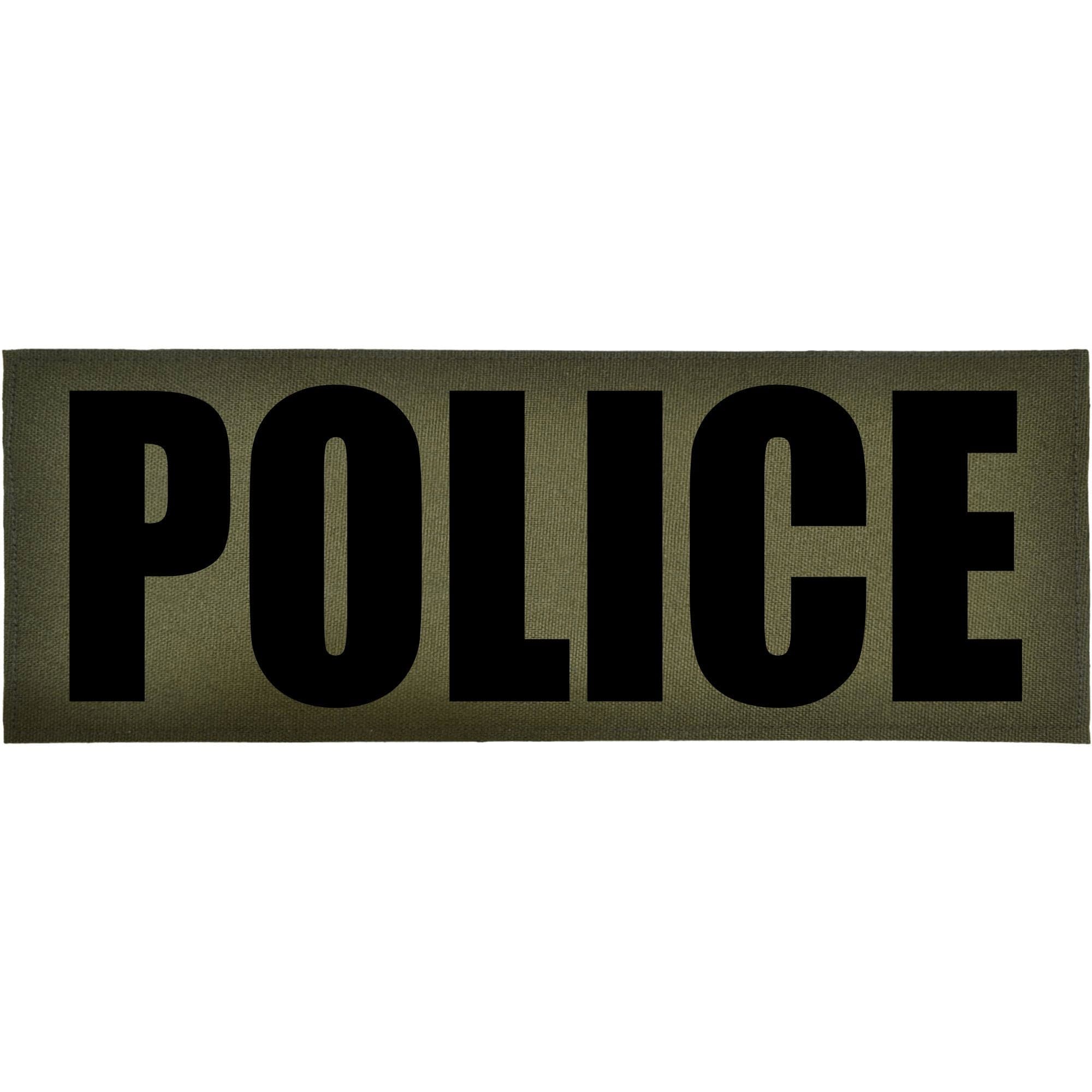 Tactical Gear Junkie Patches POLICE Heat Press Vinyl - 4x11 CORDURA® Patch