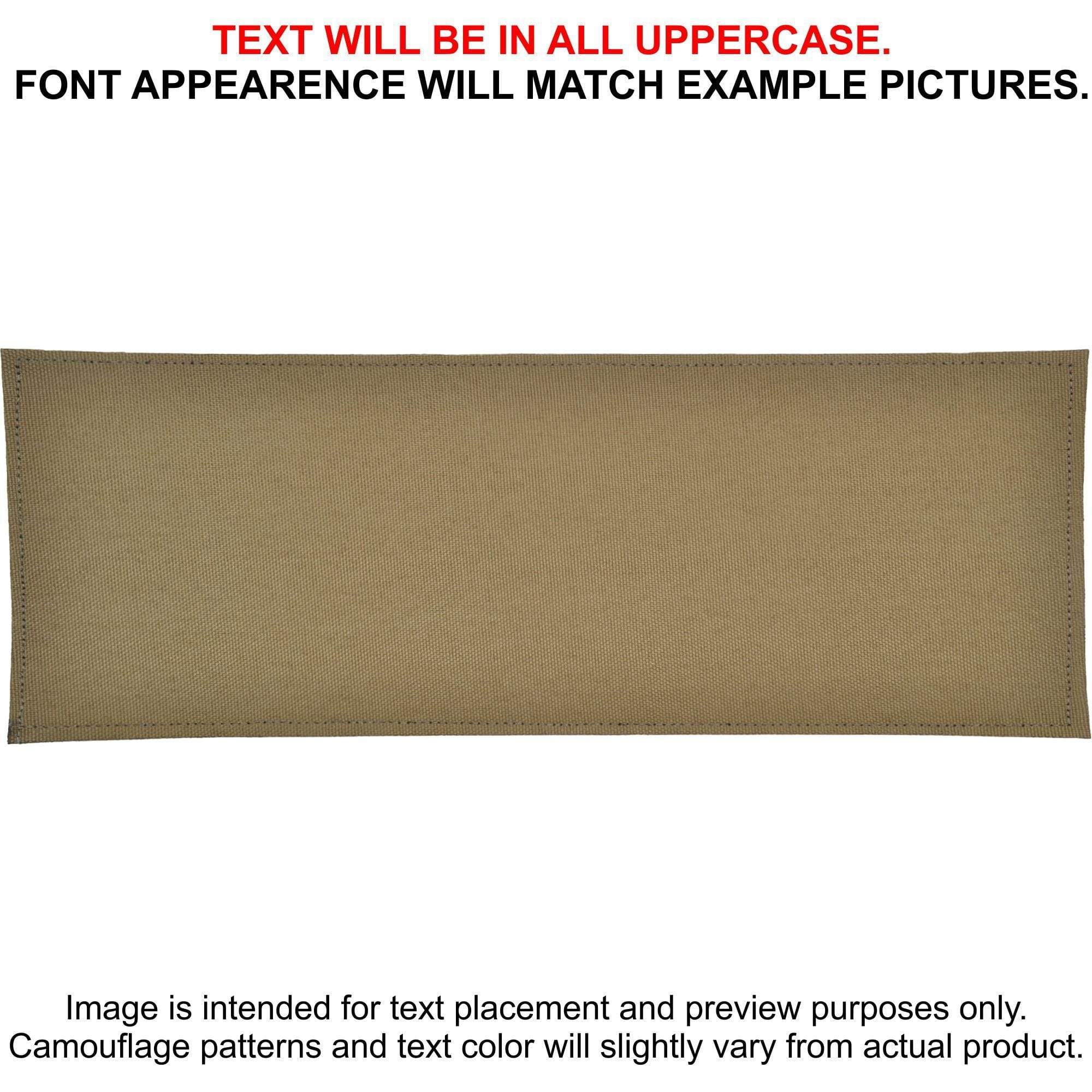 Tactical Gear Junkie Patches Coyote Brown CORDURA® Custom Heat Press Vinyl - 4x11 CORDURA® Patch