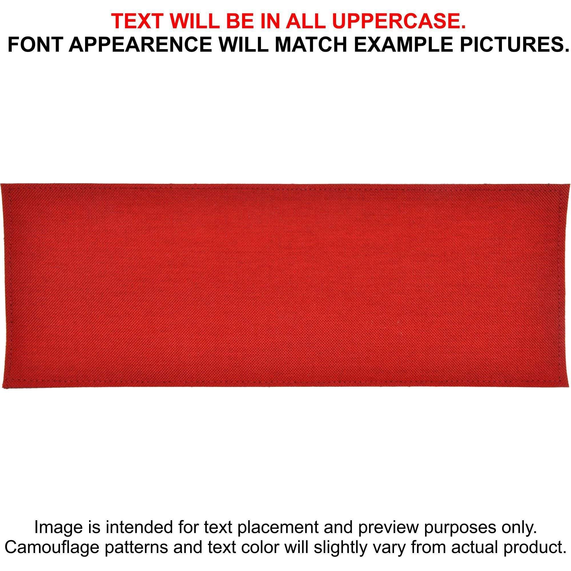 Tactical Gear Junkie Patches Red CORDURA® Custom Heat Press Vinyl - 4x11 CORDURA® Patch