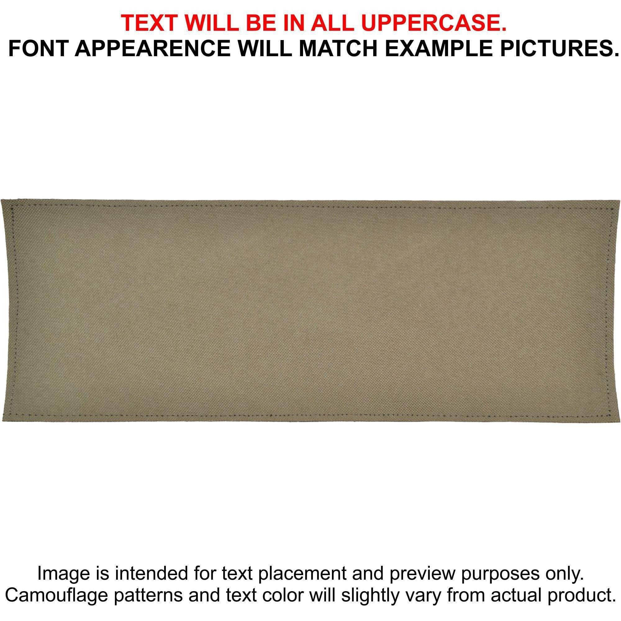 Tactical Gear Junkie Patches Tan 499 CORDURA® Custom Heat Press Vinyl - 4x11 CORDURA® Patch