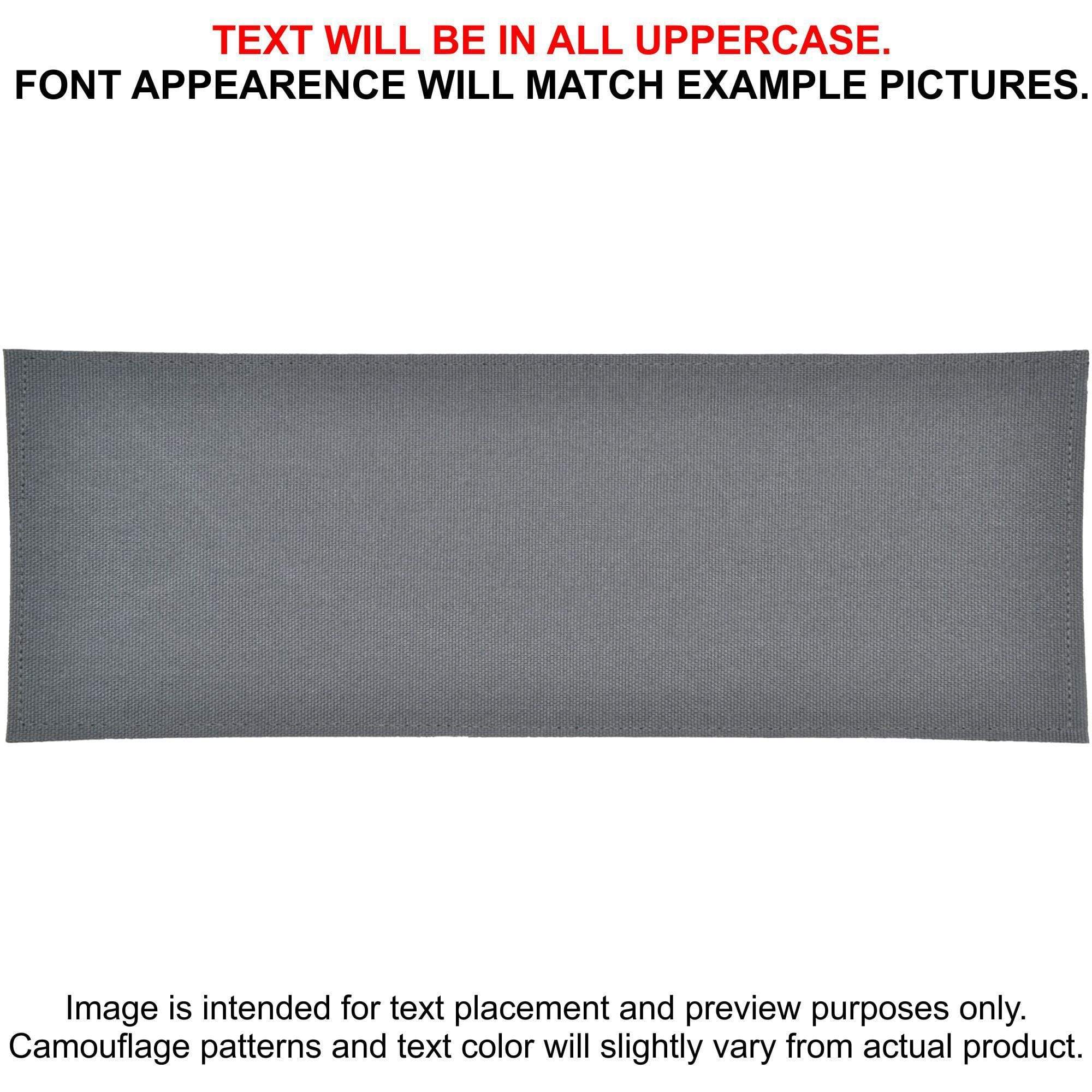 Tactical Gear Junkie Patches Wolf Gray Custom Heat Press Vinyl - 4x11 CORDURA® Patch