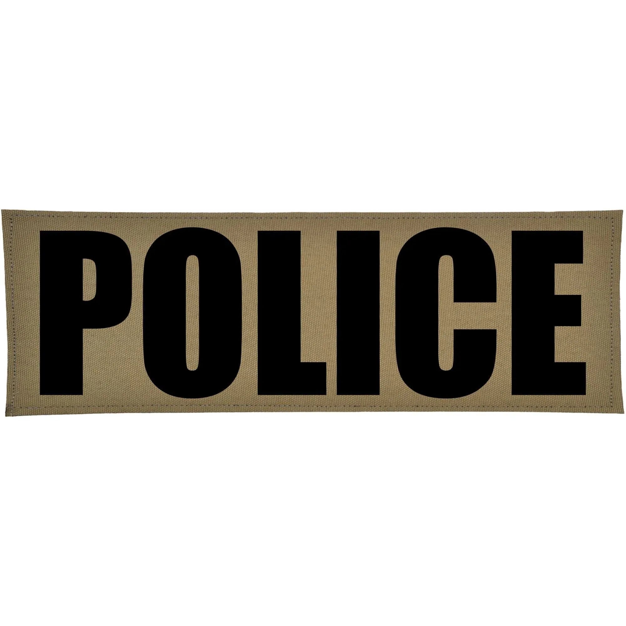 Tactical Gear Junkie Patches POLICE Heat Press Vinyl - 4x12 CORDURA® Patch