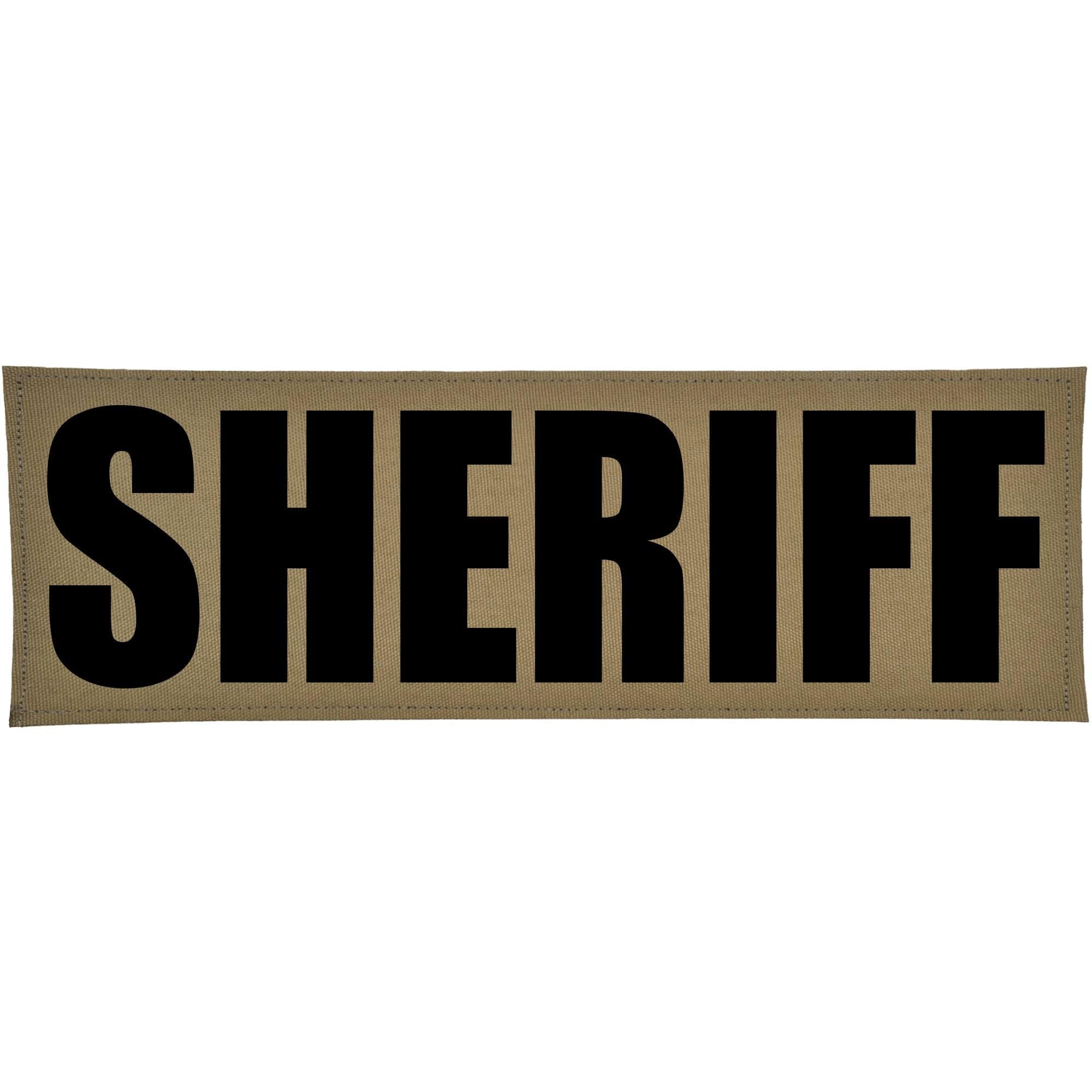 Tactical Gear Junkie Patches SHERIFF Heat Press Vinyl - 4x12 CORDURA® Patch
