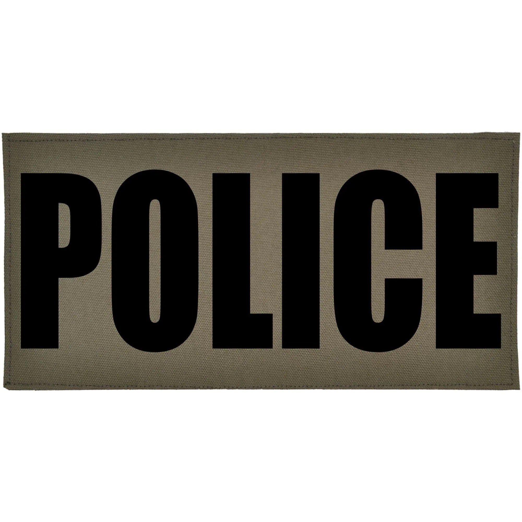 Tactical Gear Junkie Patches POLICE Heat Press Vinyl - 4x8 CORDURA® Patch