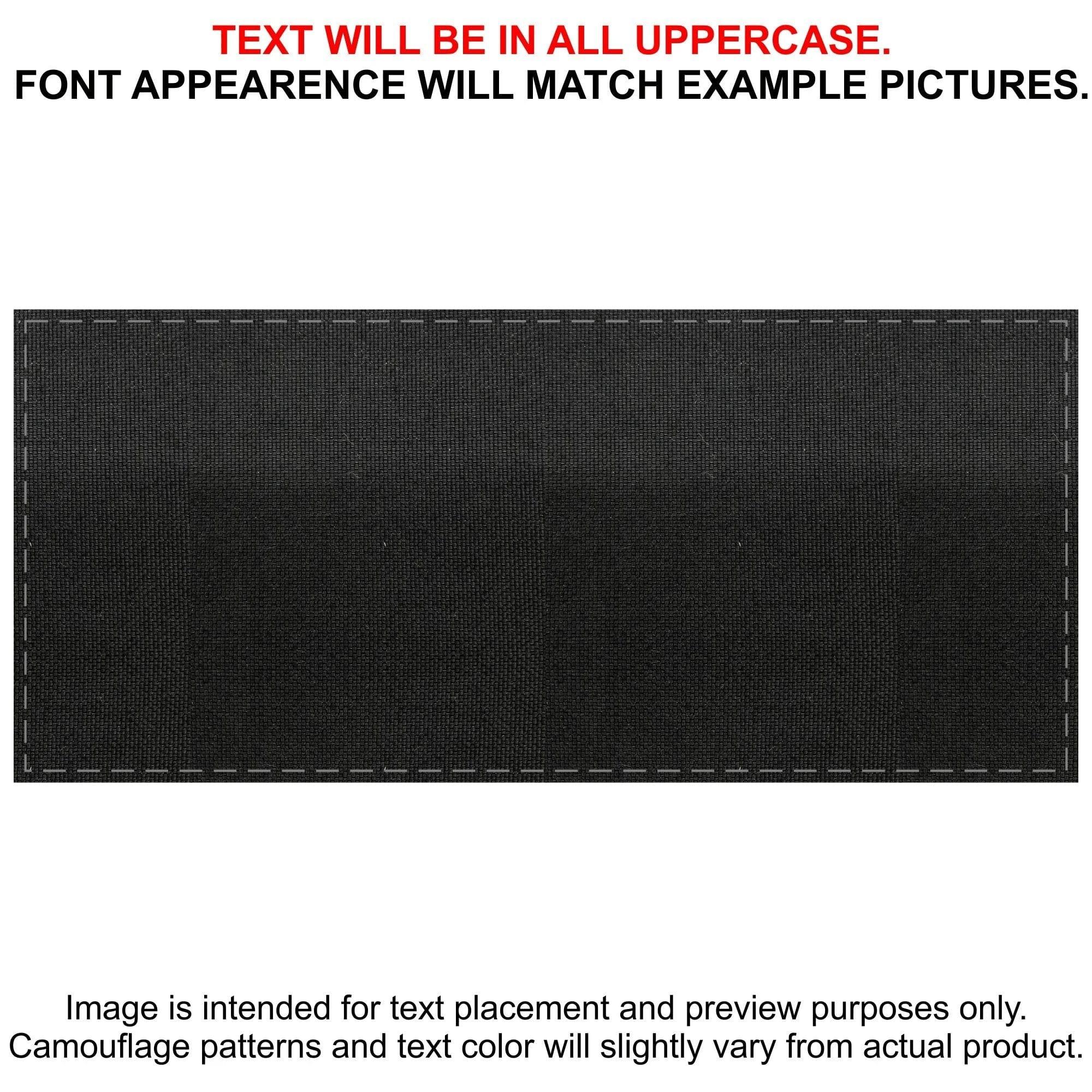 Tactical Gear Junkie Patches Black CORDURA® Custom Heat Press Vinyl - 4x9 CORDURA® Patch