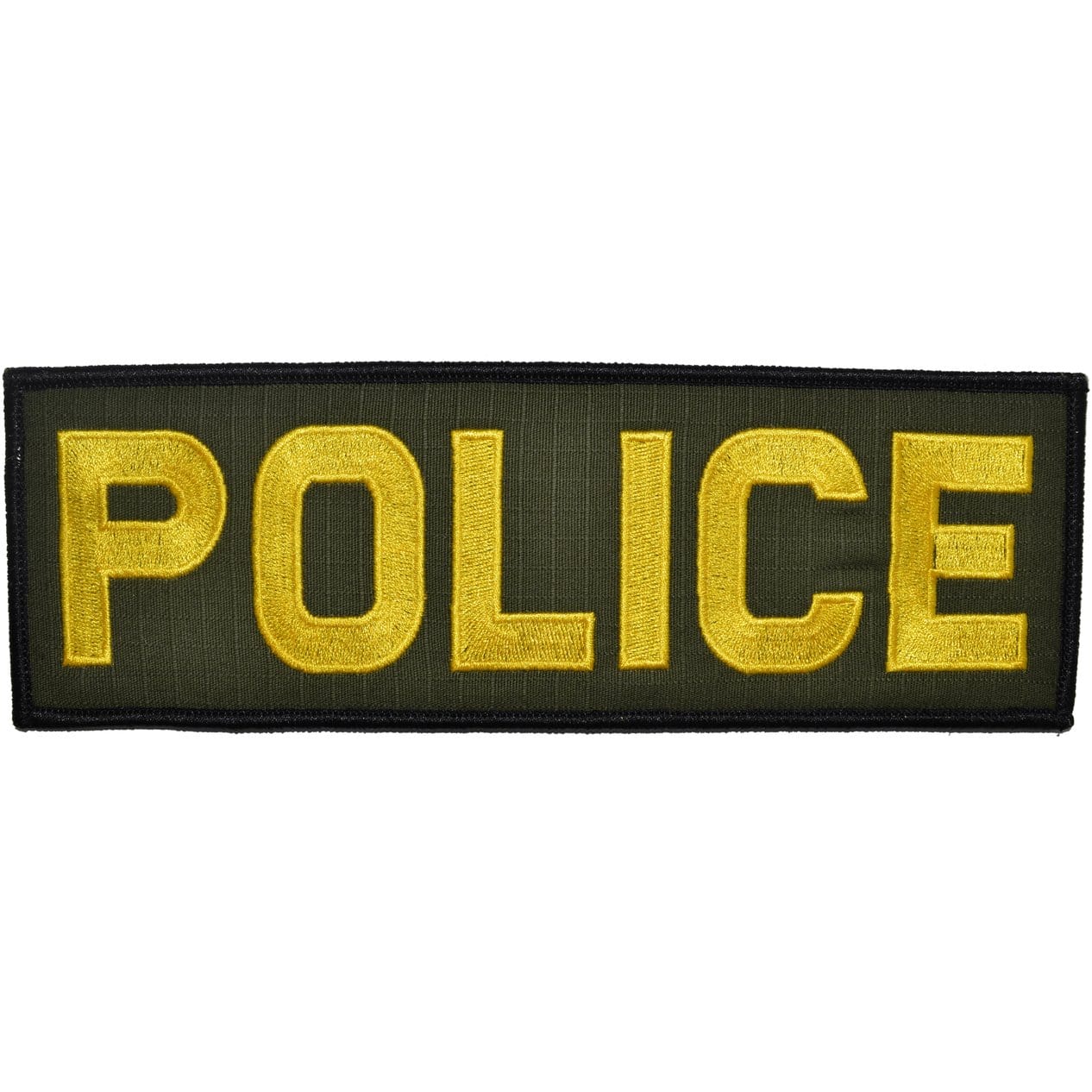 Police - 3x9 Patch Olive Drab w/ Yellow | Tactical Gear Junkie