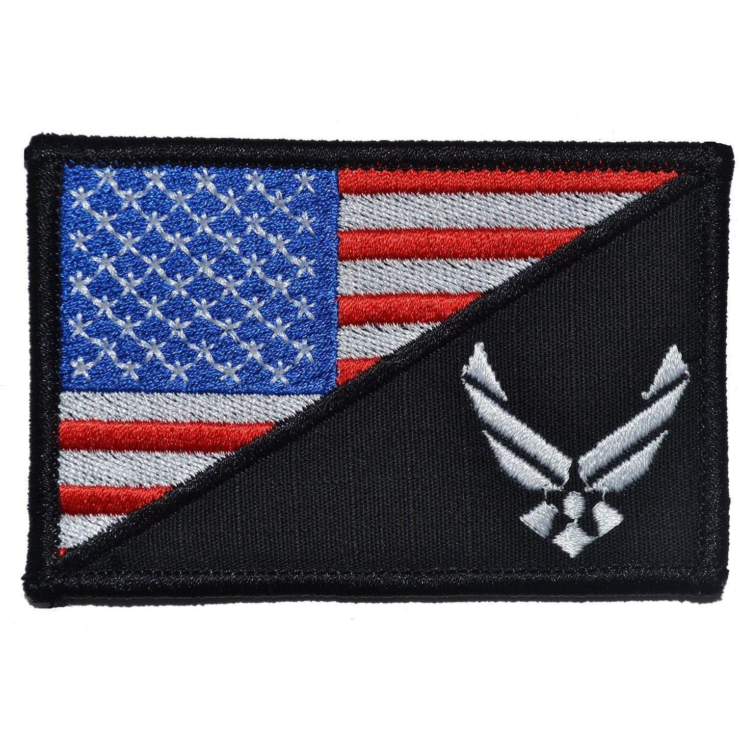 Tactical Gear Junkie Patches Full Color U.S. Air Force Emblem USA Flag - 2.25x3.5 Patch