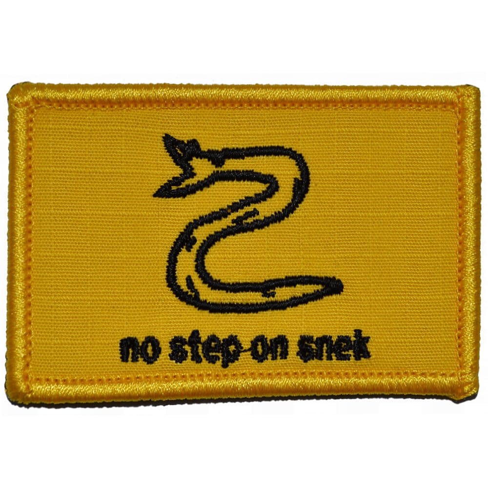 No Step On Snek, Morale Patch Funny Tactical Morale Badge Hook Loop  Tactical Patch (Green-1)