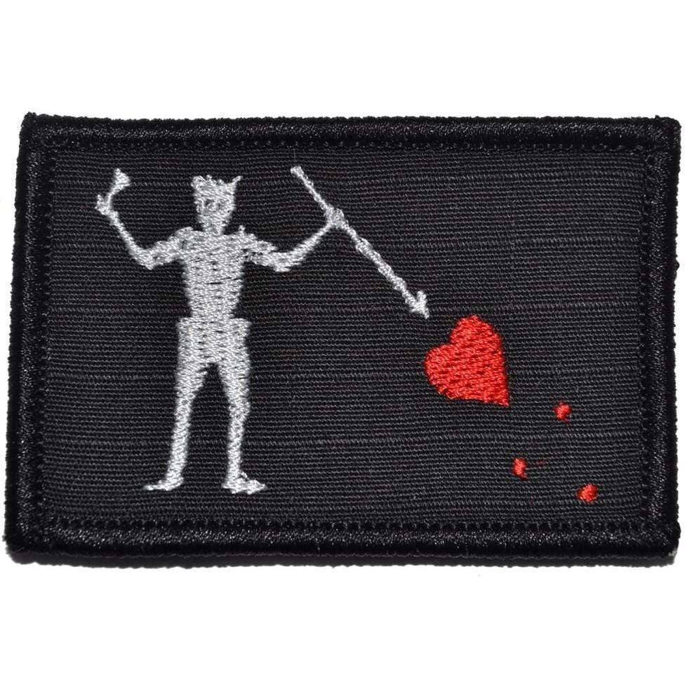 Tactical Gear Junkie Patches Black Edward Teach Blackbeard Pirate Flag - 2x3 Patch