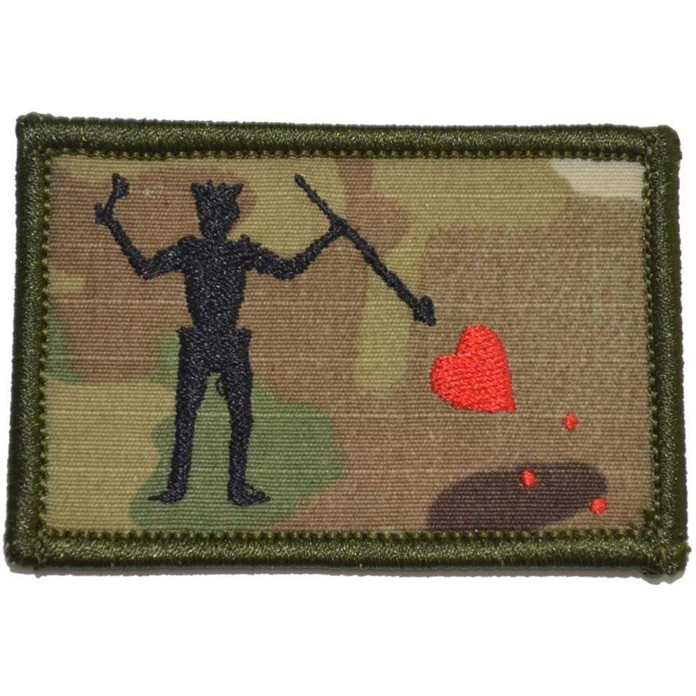 Tactical Gear Junkie Patches MultiCam Edward Teach Blackbeard Pirate Flag  - 2x3 Patch