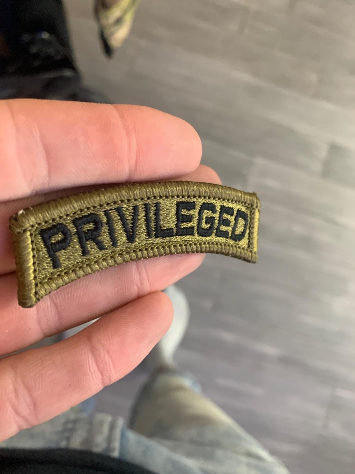 Tactical Gear Junkie Patches OCP/Black Fully Embroidered Custom Text Patch Fully Embroidered OCP/Black - Tab