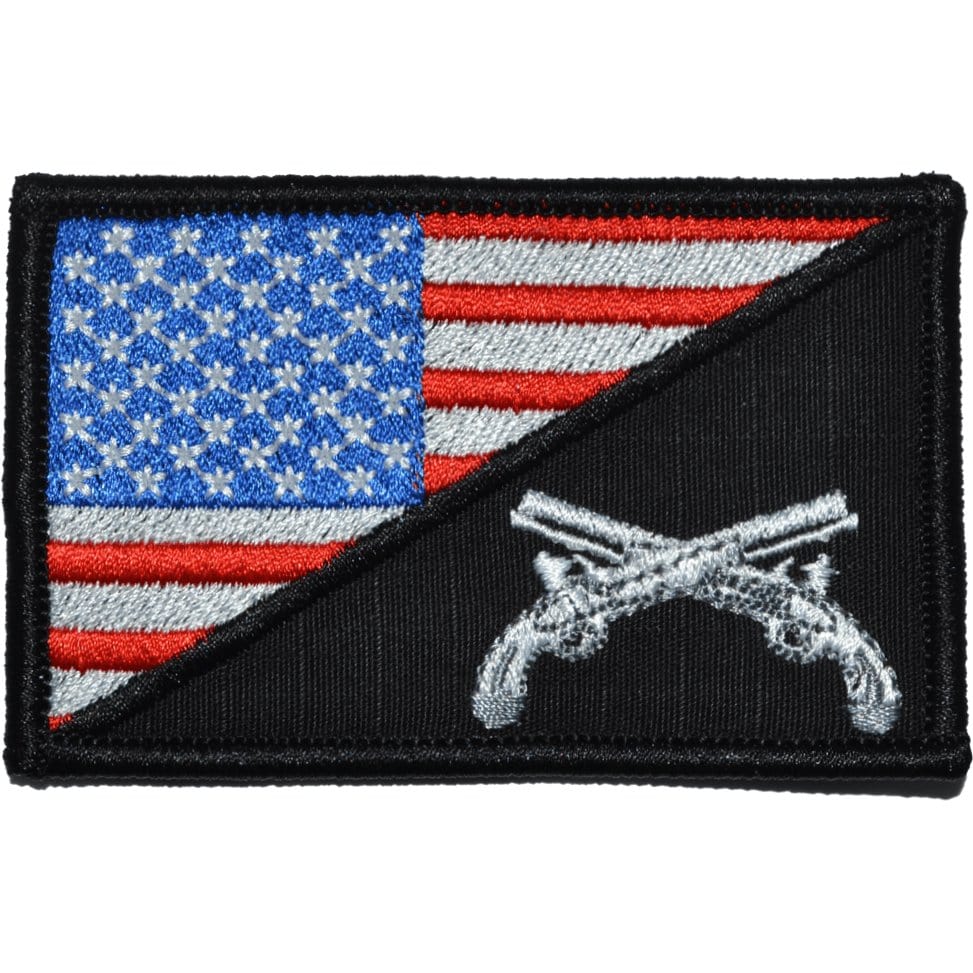 Mp Military Police USA Flag - 2.25x3.5 Patch, Full Color