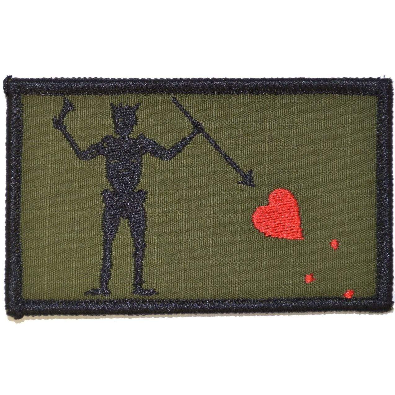 Tactical Gear Junkie Patches Olive Drab Edward Teach Blackbeard Pirate Flag - 3.75x2.25 Patch
