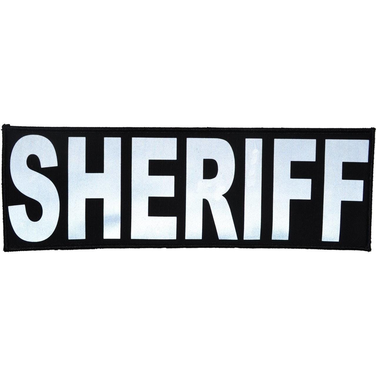 Tactical Gear Junkie Patches Black Sheriff Reflective - 4x12 Patch