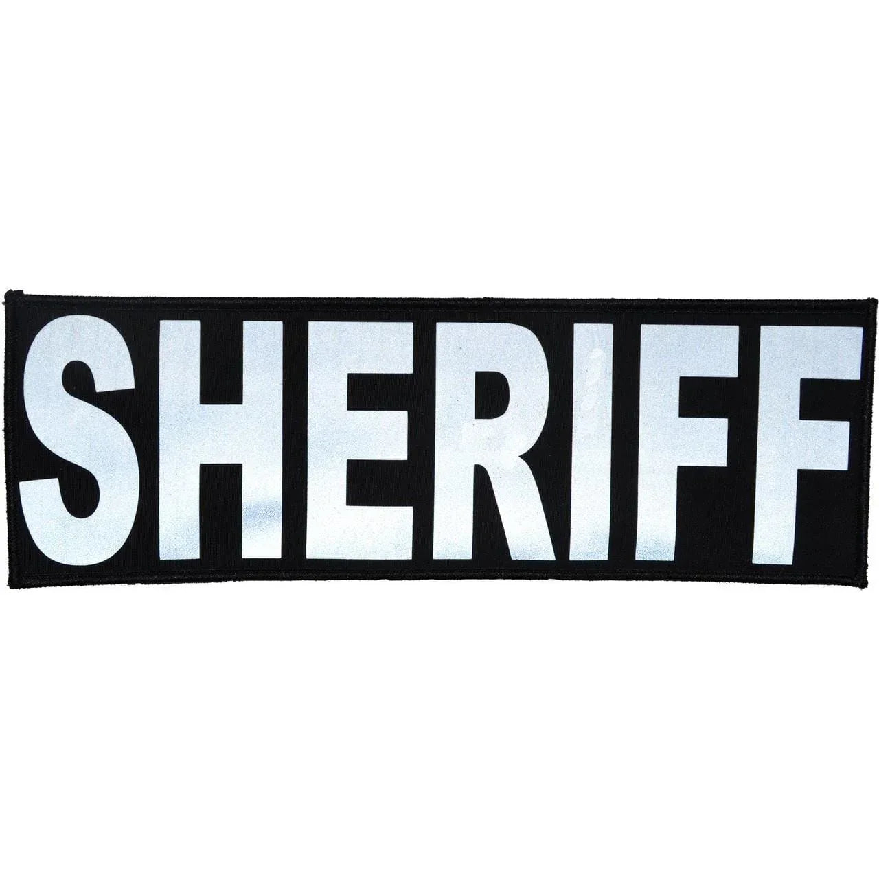 Tactical Gear Junkie Patches Black Sheriff Reflective - 4x12 Patch