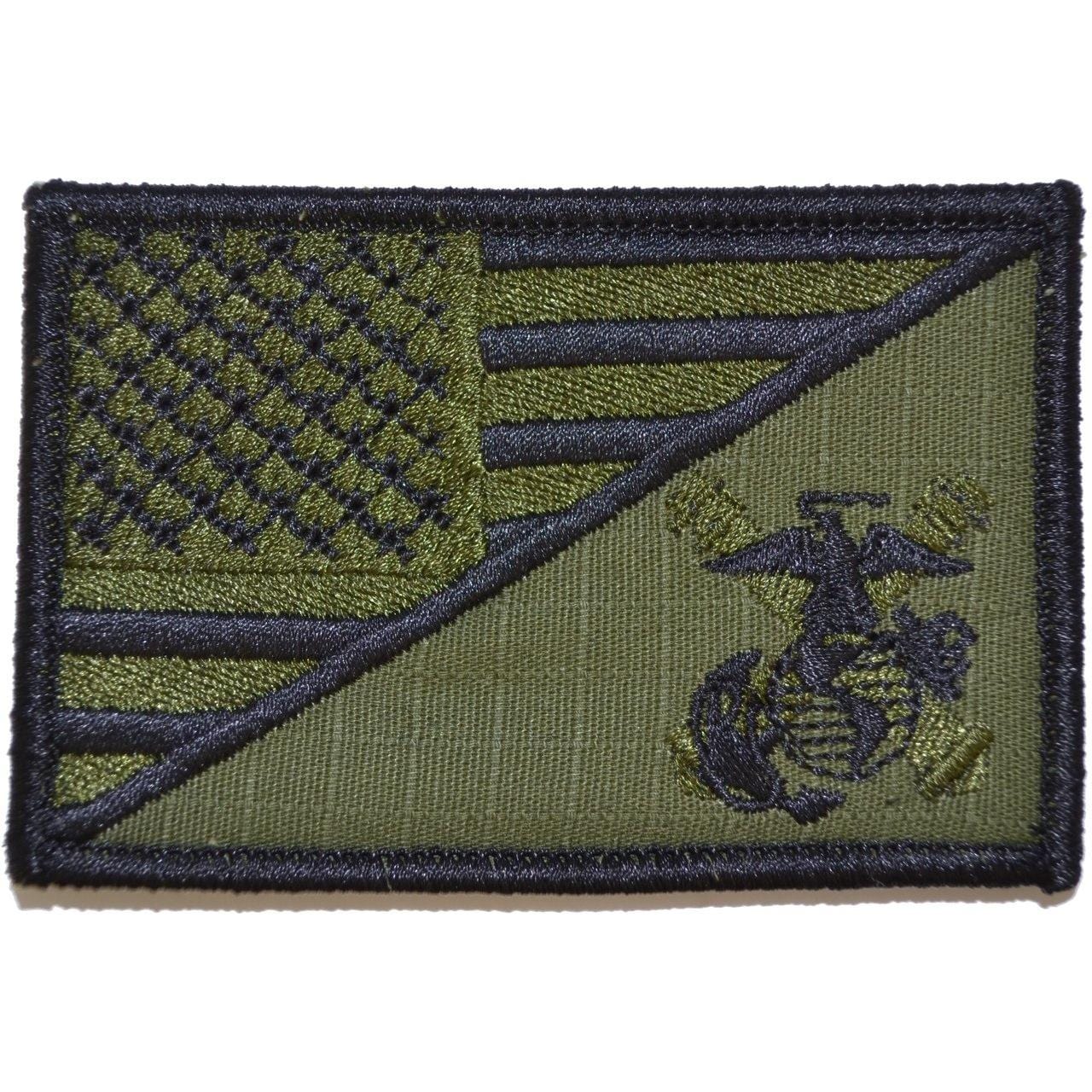 Tactical Gear Junkie Patches Olive Drab USMC Artillery USA Flag - 2.25x3.5 Patch