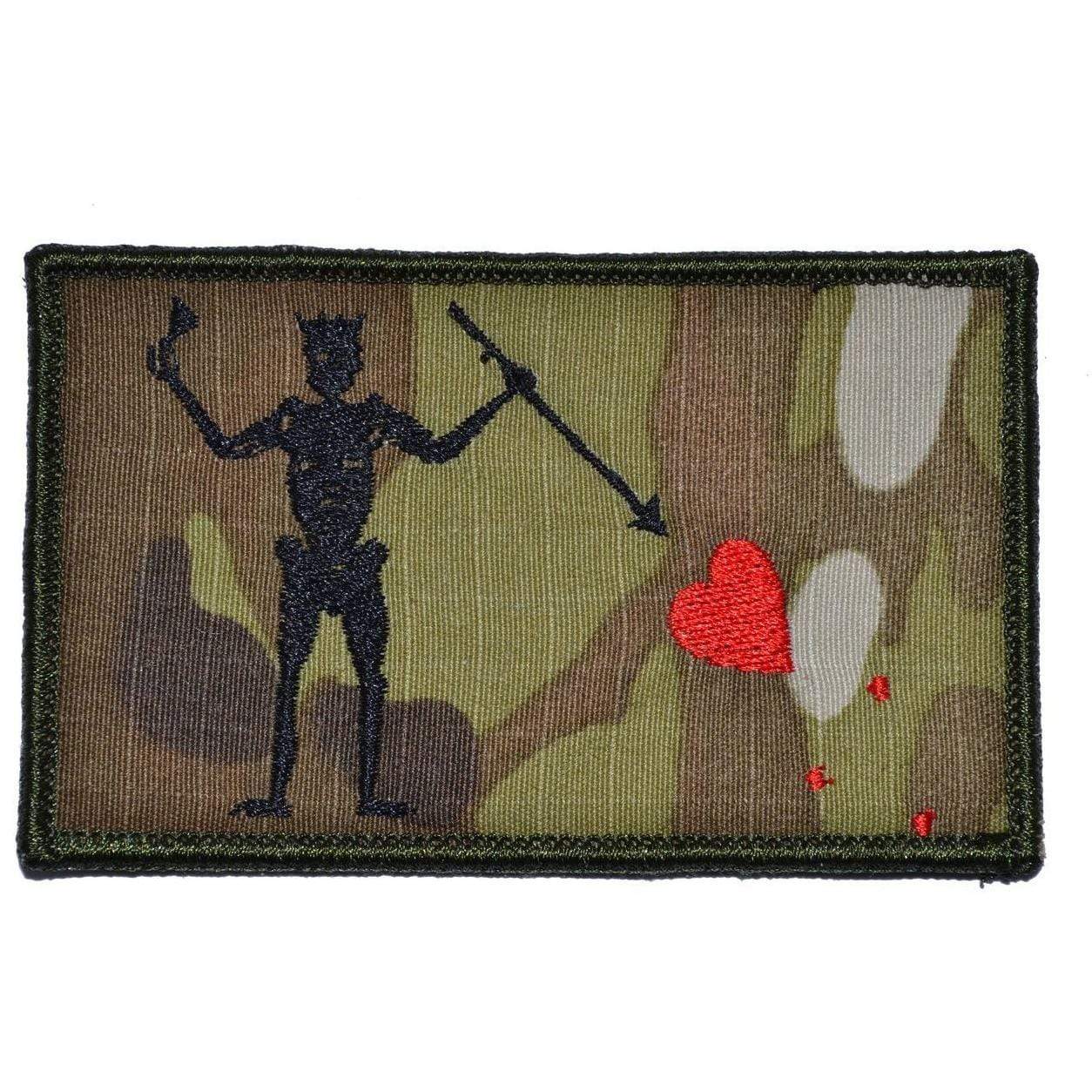 Tactical Gear Junkie Patches MultiCam Edward Teach Blackbeard Pirate Flag - 3.75x2.25 Patch