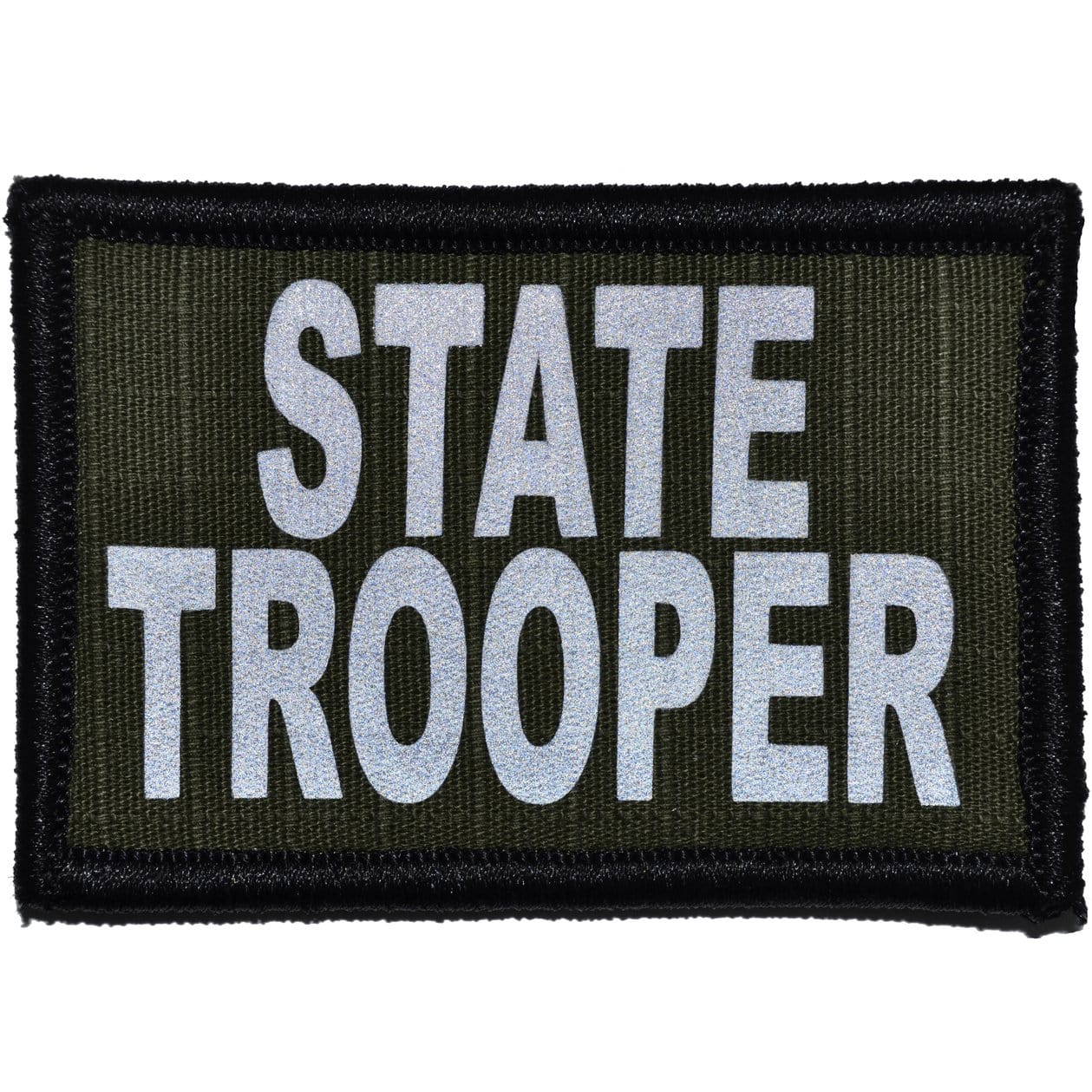 Tactical Gear Junkie Patches Olive Drab State Trooper Reflective - 2x3 Patch
