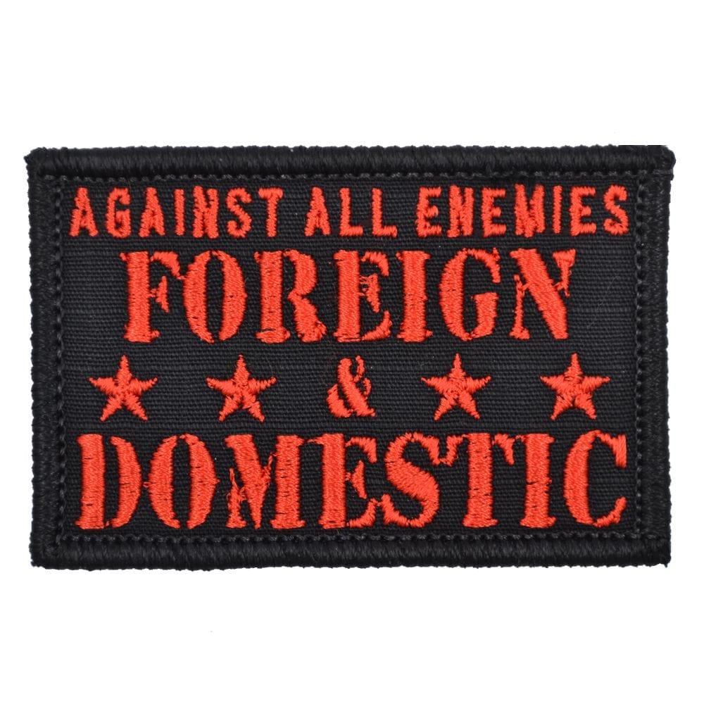 Tactical Gear Junkie Patches Black w/ Red Against All Enemies - Version 2.0