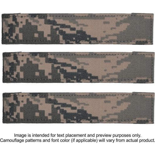 Tactical Gear Junkie Name Tapes 3 Piece Custom Name Tape Set w/ Hook Fastener Backing - ABU