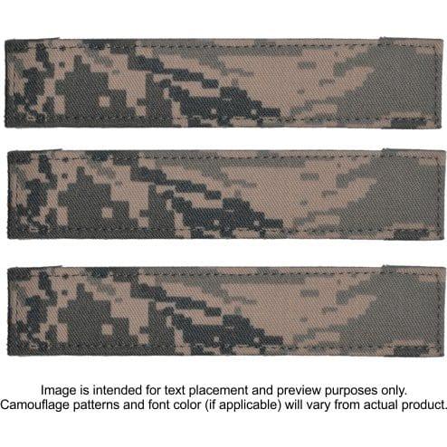 Tactical Gear Junkie Name Tapes 3 Piece Custom Name Tape Set w/ Hook Fastener Backing - ABU