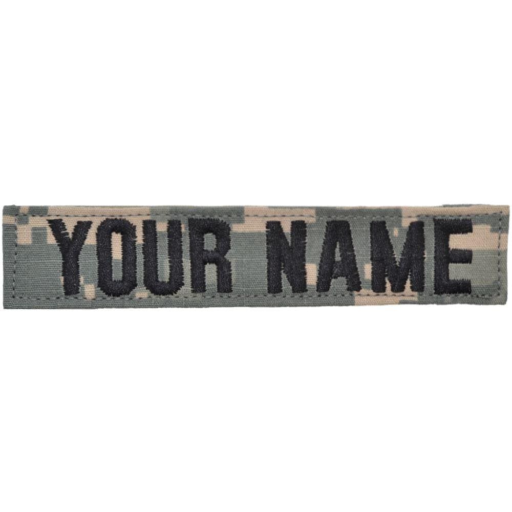 Tactical Gear Junkie Name Tapes Single Custom Name Tape w/ Hook Fastener Backing - ACU