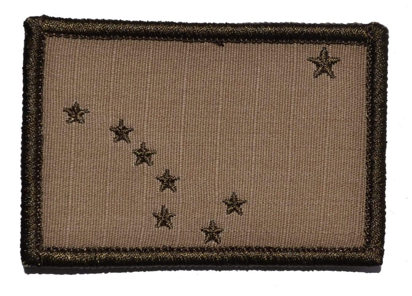 Tactical Gear Junkie Patches Coyote Brown Alaska State Flag - 2x3 Patch