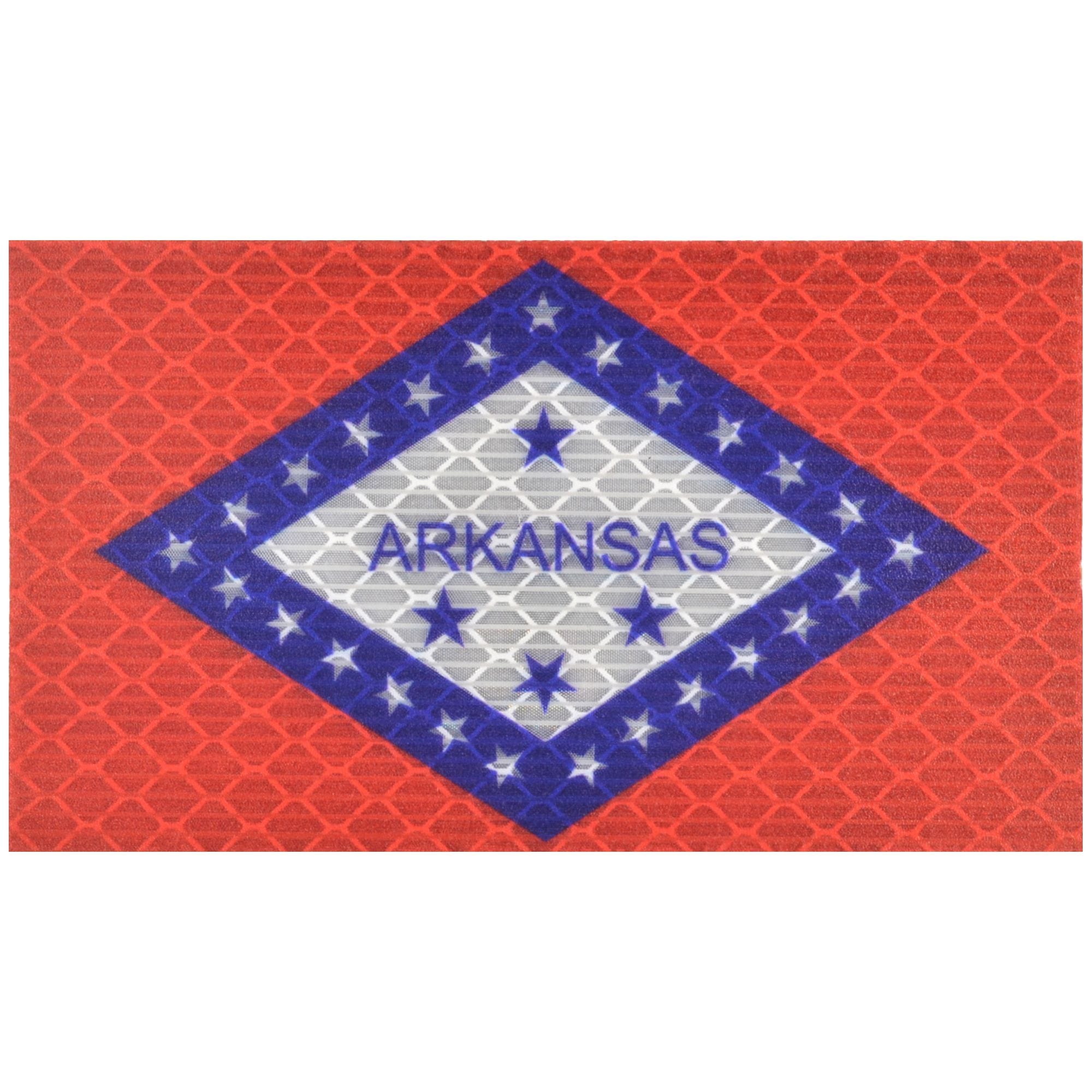 Tactical Gear Junkie Patches Reflective Arkansas State Flag - 2x3.5 Patch