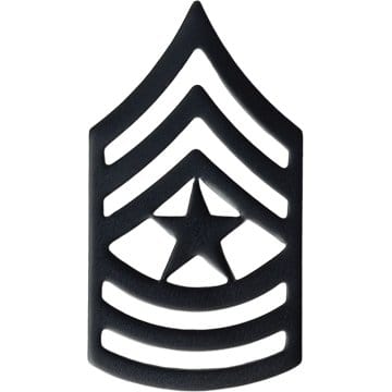 Other Rank SGM Subdued Black Metal Rank - Army