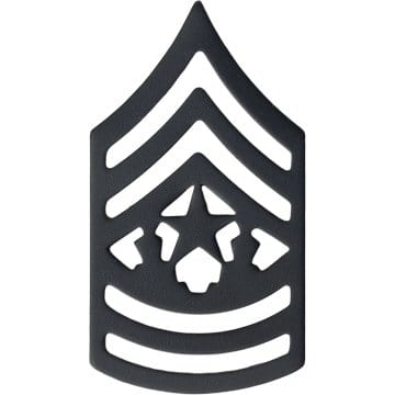 Other Rank CSM Subdued Black Metal Rank - Army