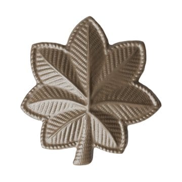 Other Rank MAJ Subdued Black Metal Rank - Army