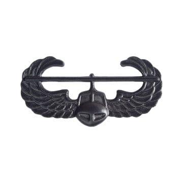Tactical Gear Junkie Skill Badges Air Assault Subdued Skill Badge - Pin-On- Black Metal
