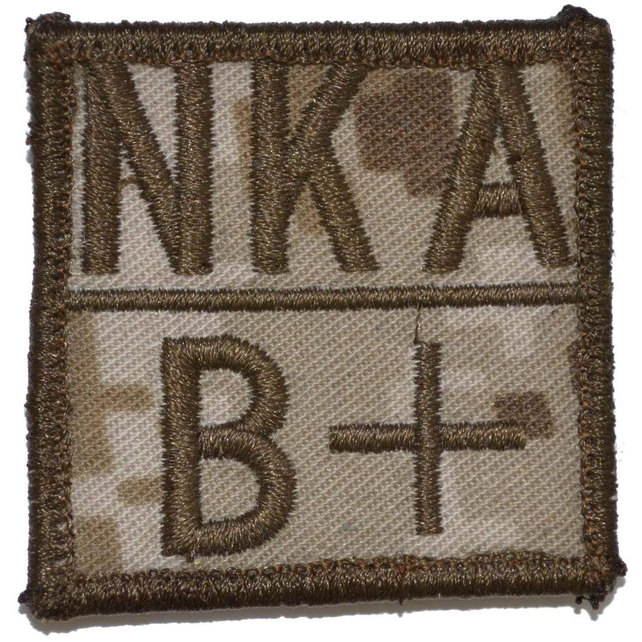 Tactical Gear Junkie Patches Blood Type and Allergy - 2x2 Patch