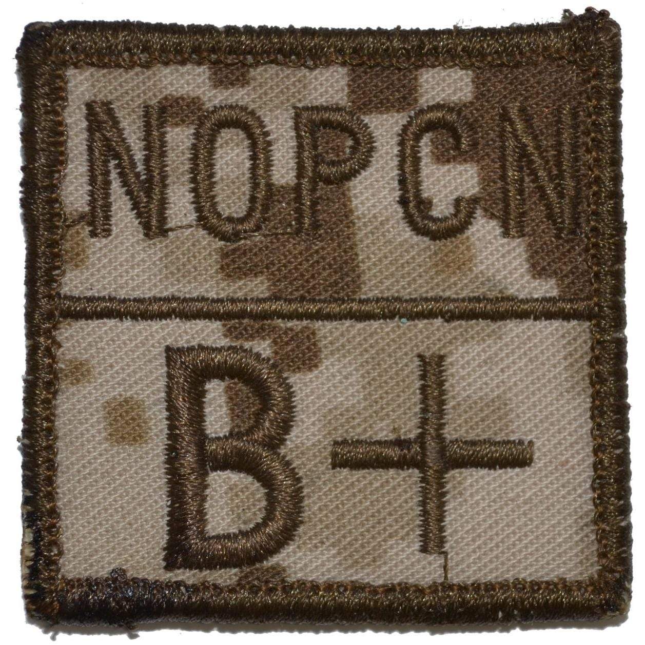 Tactical Gear Junkie Patches Blood Type and Allergy - 2x2 Patch