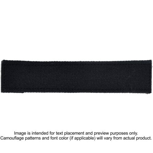Tactical Gear Junkie Name Tapes Probation 1 Name Tape - Cotton Webbing Black