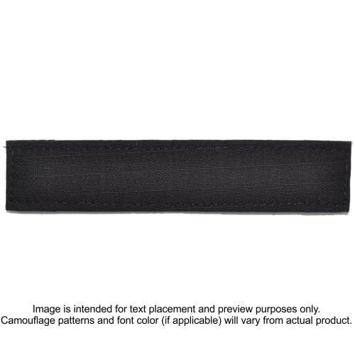 Tactical Gear Junkie Name Tapes Hook Fastener RipStop Custom Name Tape - Black